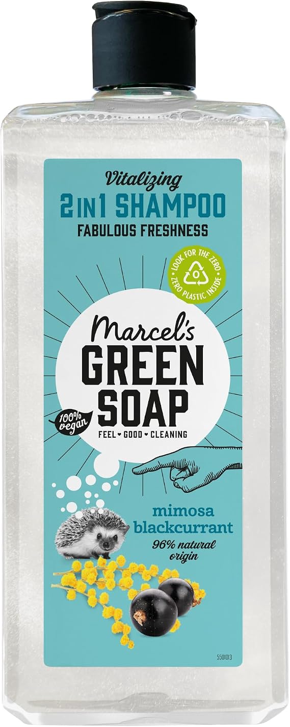 Marcel's Green Soap - 2 in 1 Shampoo Mimosa & Blackcurrant - Vegan - 300ml