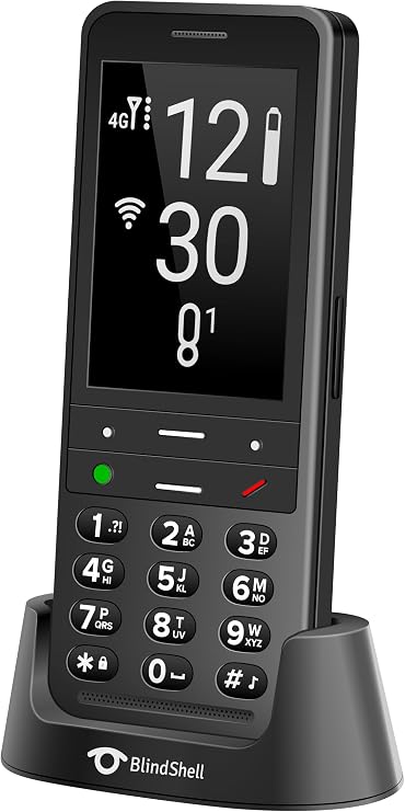 BlindShell Classic 2 Voice-Controlled Mobile Phone (Black)