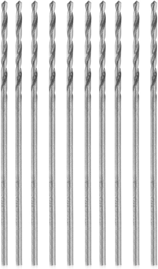 Multifunction 10pcs Tiny Micro HSS 0.8mm Cylinder Shank Twist Drill Bit