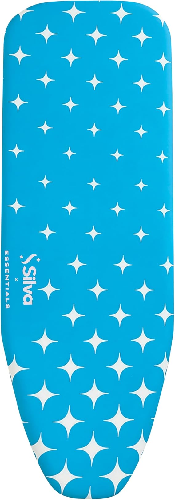 Silva Nova Ütü Masası Kılıfı - 50 x 140 cm Tek Ölçü, Standart Ütü Masaları İçin, Çevresi Lastikli, 250 Derece Isıya Dayanıklı,%100 Pamuk Üst Yüzey, 5 mm Keçe, Sky (Mavi)