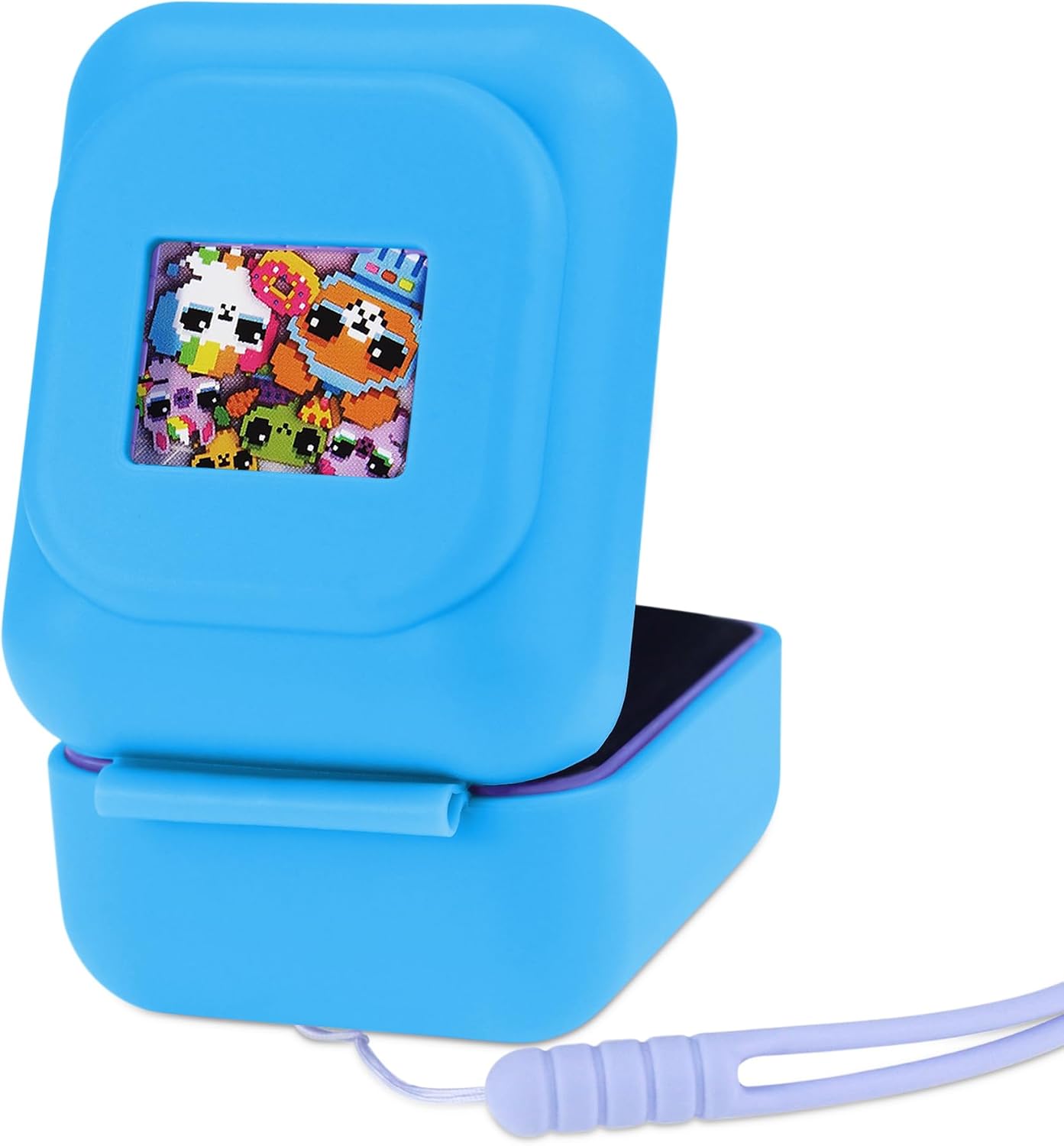Silicone Cover Compatible with Bitzee Interactive Toy Digital Pet, Blue Case compatible with Bitzee Purple and Mint Version Only