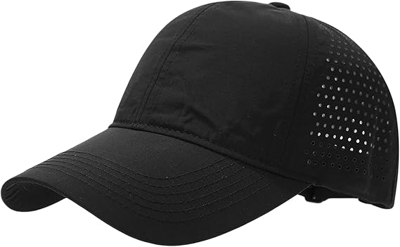 Plain Baseball Cap Adjustable Breathable Sun Hat Unisex Casual Outdoor Sport Solid Colour Cap for Women Men