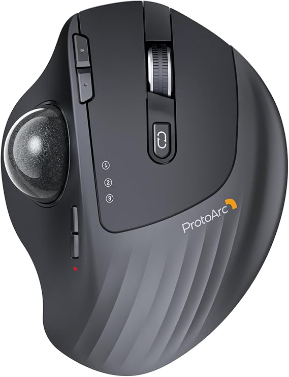 ProtoArc EM01 NL Wireless Bluetooth Trackball Mouse Adjustable Angle