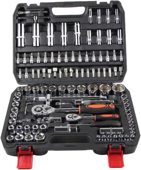 Mechanic Socket Tool Set 108PCS Kit Car Repair Sockets Set Hand Tool Sets Combination Socket Wrench Set With Toolbox Ratchet Tool And Case