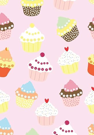 Notebook: Cute Cupcake Print Journal For Kids | 120 Pages, Lined, 7 x 10 in (17.78 X 25.4 cm) (Creative Kids Journals)