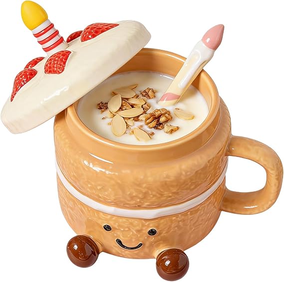Funny Coffee Cups 400ml Drinkware with Feet