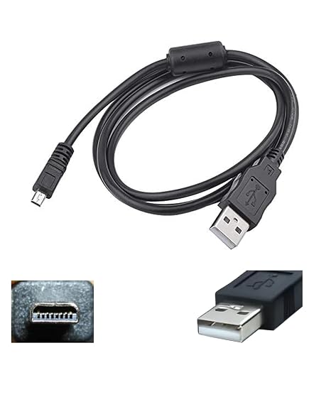 Replacement USB Cable for Sony Camera Cybershot DSC-H200 DSC-H300 DSC-W370 DSC-W800 DSC-W830 DSC-W310 DSC-W330 DSC-W180 DSC-W630 DSC-W650 DSC-W670 DSC-W710 DSC-W810 DSC-S950 DSC-S980