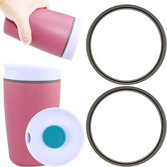 Replacement Seal Silicone Gasket for Owala Smoothsip,2pcs Replacement Parts Ring Accessories Compatible with Owala Smoothsip Coffee Tumbler12oz/20oz Slider Insulated Stainless Steel