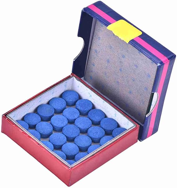 Moose Master Billiard Cue Tips Blue Cue Replacement Kit Snooker Blue Tip Set Box Billiard Accessories 10mm 50 Pieces per Box