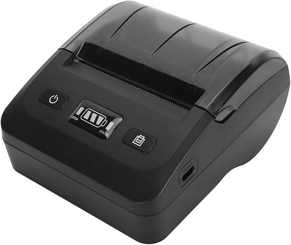 Portable Bluetooth Receipt Printer, 80mm Mobile Thermal Printer Supporting Multi Language, Compatible with Android, IOS and Windows System