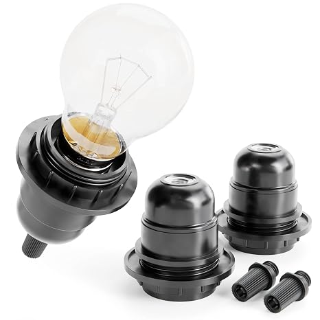 greate lamp holder E 27 black