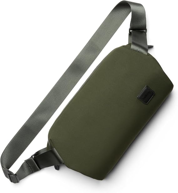 Bellroy Classic Sling 7L, Minimalist Crossbody Bag - Olive