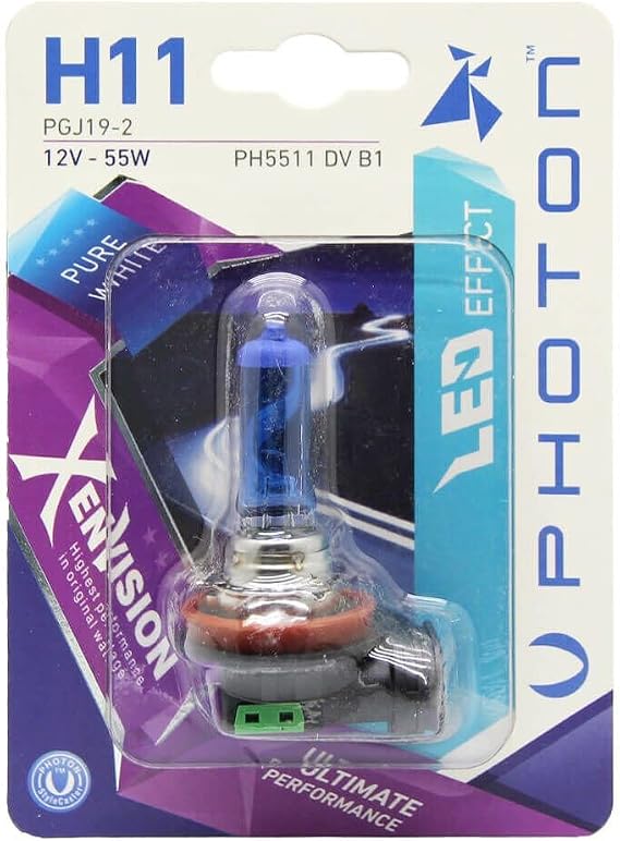 Photon Ampul H11 12V 55W Xen Vision (Tekli Blister) (Beyaz Işık) 6000K PHT PH5511 Dv B1