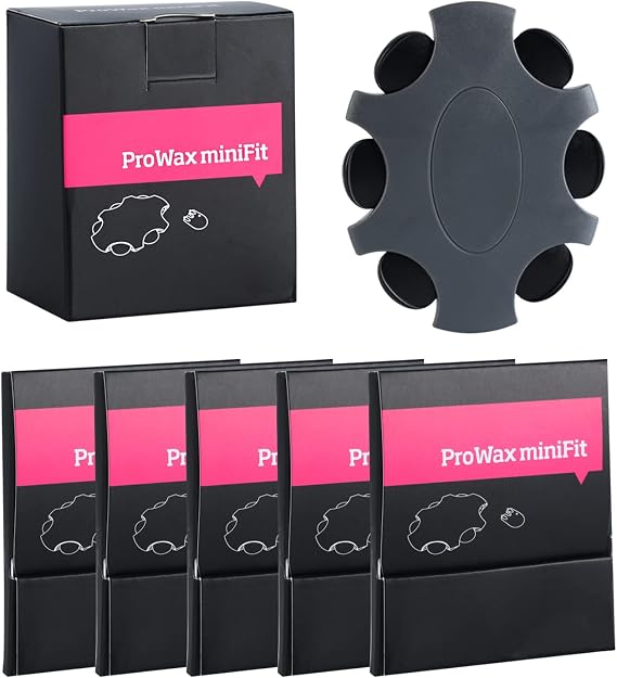 Hearing Aid Wax Guard Filters ProWax MiniFit Replacement Clear Cleaning kit Accessory for Oticon (5 Packs)，for Oticon ProWax MiniFit Replacement Wax Filters