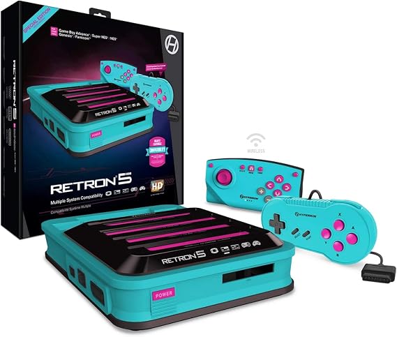 RetroN 5 Hyper Beach:ゲームボーイアドバンス® / ゲームボーイカラー® / ゲームボーイ® / スーパーファミコン® / ファミコン™ / ジェネシス® / メガドライブ™ / マスターシステム®対応 HDゲーム互換機