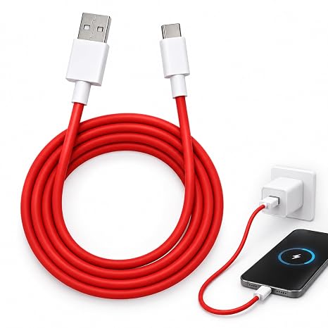 Fast Charging Cable USB C - 100W SuperVOOC Warp Charge Data Sync Cord for OnePlus 11 10 Pro Nord 2T, 2M Durable TPE Type C Charger Cable