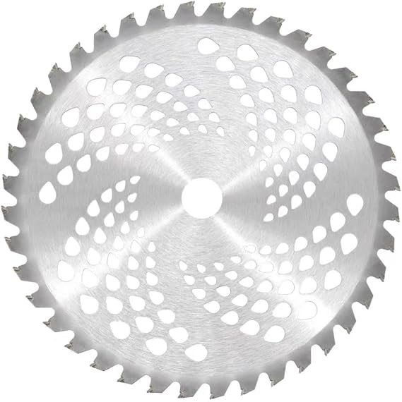 Universal Trimmer Blades, 10" X 40T Carbide Tip Brush Cutter Blade,Mower Trimmer Efficient Strimmer Blades, Brush Cutter, Trimmer, Weed Eater for Cleaning up Weed Trimming, 255 x 25.4 mm, 40 Teeth