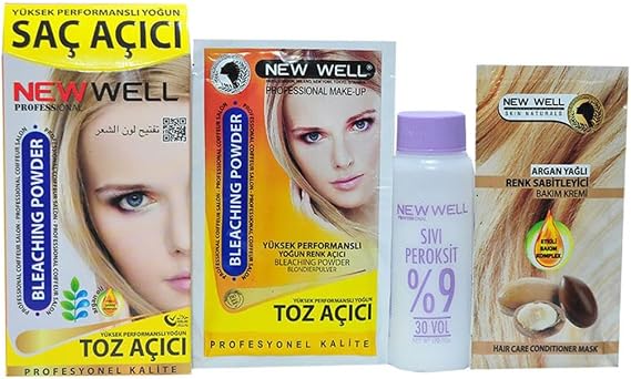 New Well Yüksek Performanslı Yoğun Toz Saç Açıcı, 8680097213488