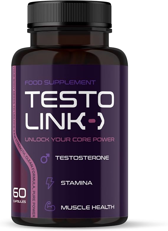 TESTO Link Advanced Formula 60 Capsules - Unlock Your core Power - All Natural - Vegan Friedndly - Non GMO