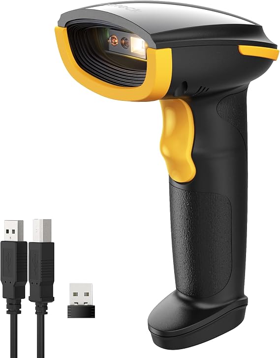 Inateck Barcode Scanner Wireless 1D 2D QR Code Bluetooth/2.4G/USB BCST-23