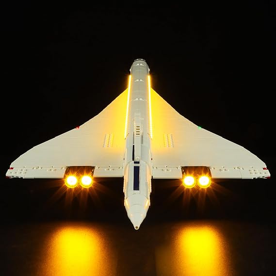 BRIKSMAX Light Kit Compatible with LEGO Icons Concorde 10318, NO LEGO