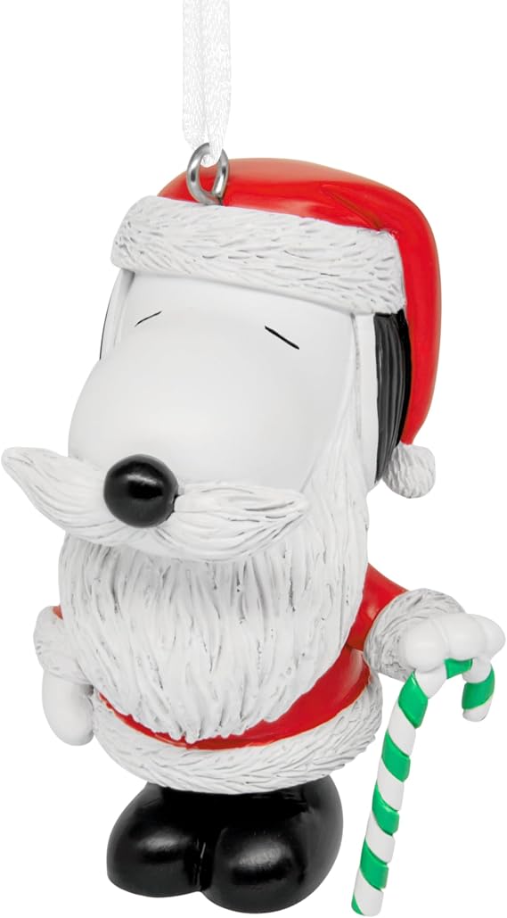 Hallmark Peanuts Comics Snoopy Hanging Resin Christmas Ornament