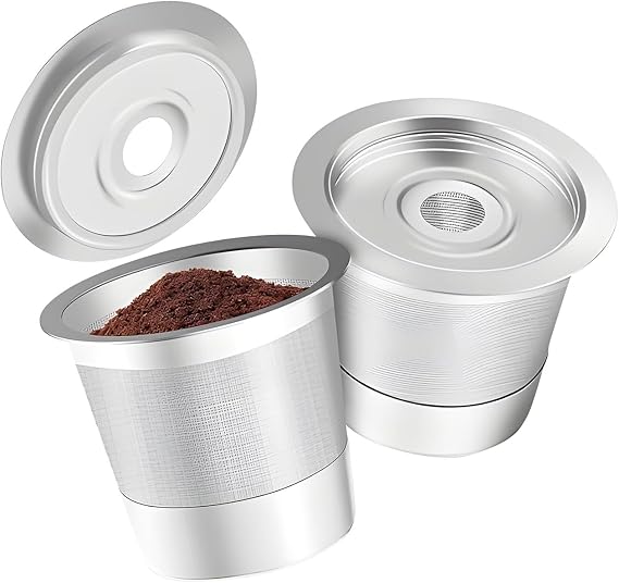 Universal Reusable Coffee Capsule Cup Reusable K Cup Stainless Steel Coffee Maker Capsule Pods Durable Stainless Steel Cup Pods