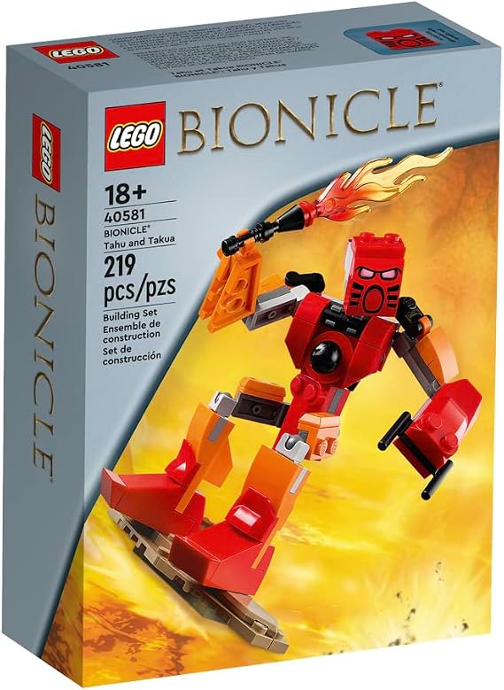 LEGO Bionicle Tahu and Takua 40581 - Action figures of iconic heroes, Red
