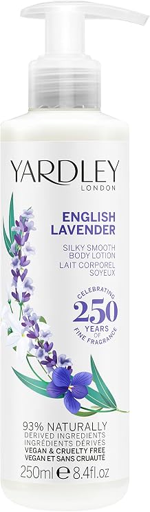 Yardley London English Lavender Body Lotion, Shea Butter, 250ml