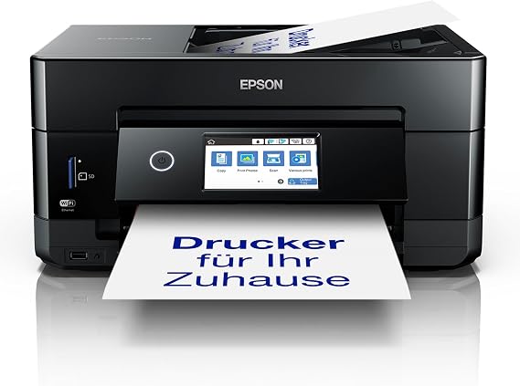 Epson Expression Premium XP-7100 3 in 1 multifunction printer (scanner copier WiFi Ethernet duplex duplex ADF 10.9 cm touch screen single cartridges 5 colors A4) black