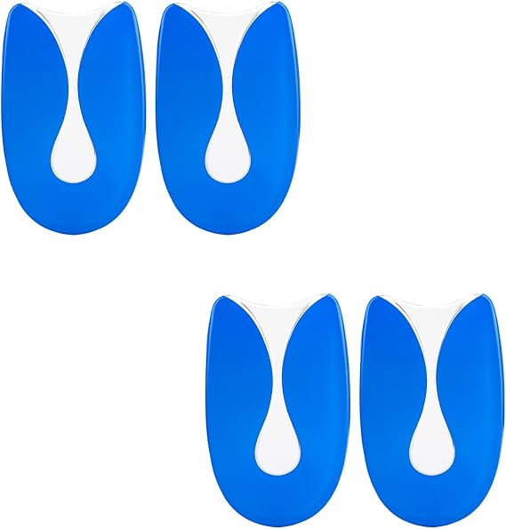Shock Absorbing Lightweight Gel Heel Cups/Pads,Heel Pads for Plantar Fasciitis,U-Shaped Spur Cup Heel for Heel Spur,Achilles Tendinitis,Cracked Heels,Heel Pain Relief