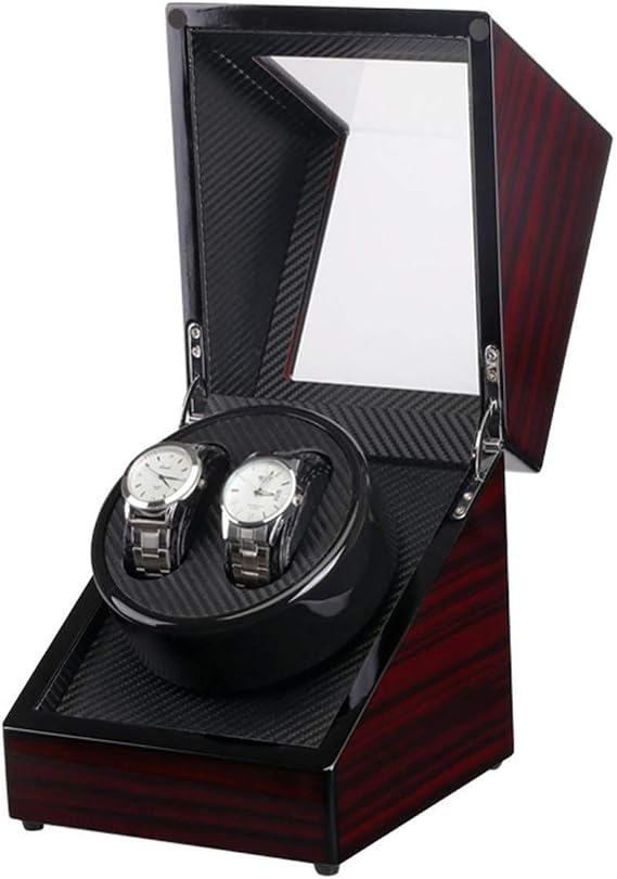 Watch winder automatic Double Automatic Watch Winder PU Leather Rotating Automatic Winding Watch Box Watches Display Storage Box Watch Winders