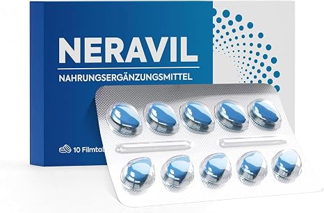 Neravil Blue Tablets for Men - Complex of Ginseng Ashwagandha and Maca with Tribulus Folic Acid and Selenium - Support for Activity and Endurance (1)