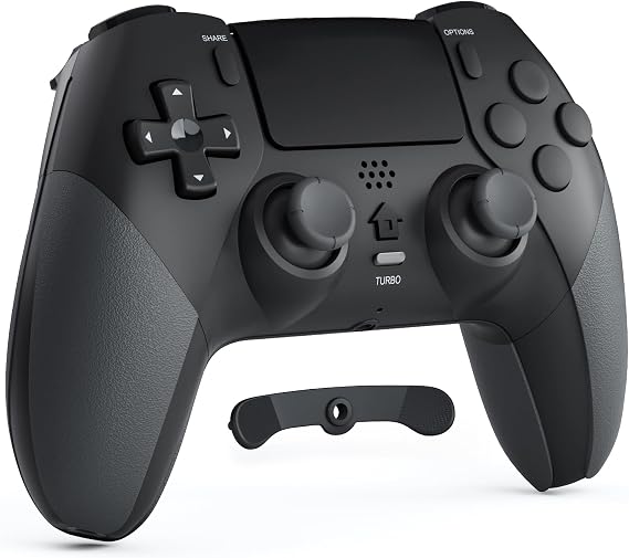 Chereeki ワイヤレスコントローラー Ps4用 マクロボタン2個付き ブラック