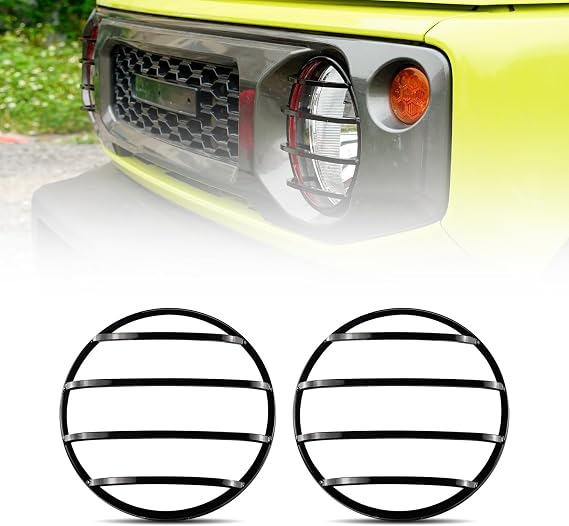 Archaic Headlight Covers for 4th Gen 2018-2023 Suzuki Jimny JB64W JB74W, Headlamp Light Guards Compatible with Jimny Exterior Accessories