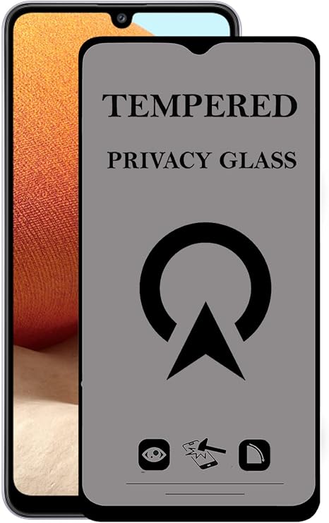 KZY İletişim Samsung Galaxy A32 Tam Kaplayan Privacy Hayalet Temperli Ekran Koruycu Cam