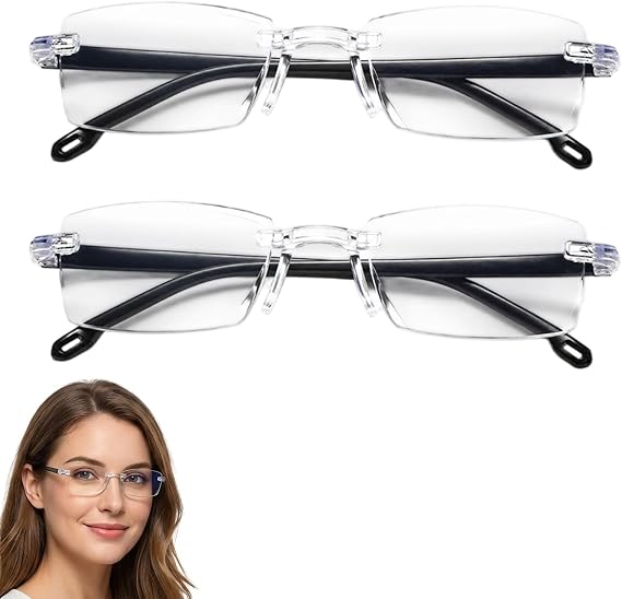 Smart Glasses, Vision Sync Multifocal, AI for Men, Varifocal Mens, Distance, Auto Focus, Reading Glasses Men, Vision Pro Glasses, Bluelight, Clear Lens.