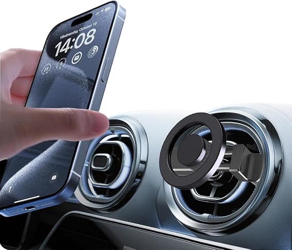 ICAILIN MagSafe araç için cep telefonu tutucu, yuvarlak havalandırma, mıknatıslı, Mercede Benz A/B/C/E/S-Sınıfı/Sprinter/W205/Mini Cooper Smart 451 için, iPhone Samsung için aksesuar