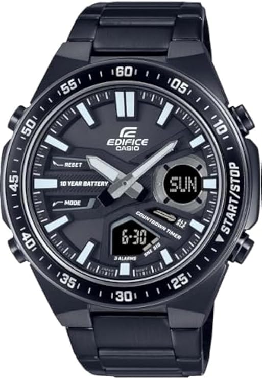 Casio EFV-C110DC-1ADF Kol Saati, Edifice, Analog/Digital, Siyah, Erkek