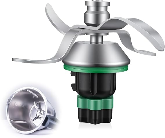 Knife compatible with Thermomix TM6, stainless steel mixing blade, spare part for Vorwerk robot, accessory for chopping mixing kneading, replaces the original knife of the bowl