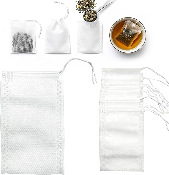 50 Pcs Muslin Bags, Spice Tea Bag Small for Cooking Oat Bath (7 * 5cm)