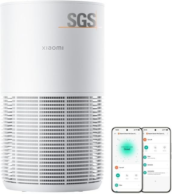 Xiaomi Smart Air Purifier for Pets, HEPA filter Captures Hair & Dander