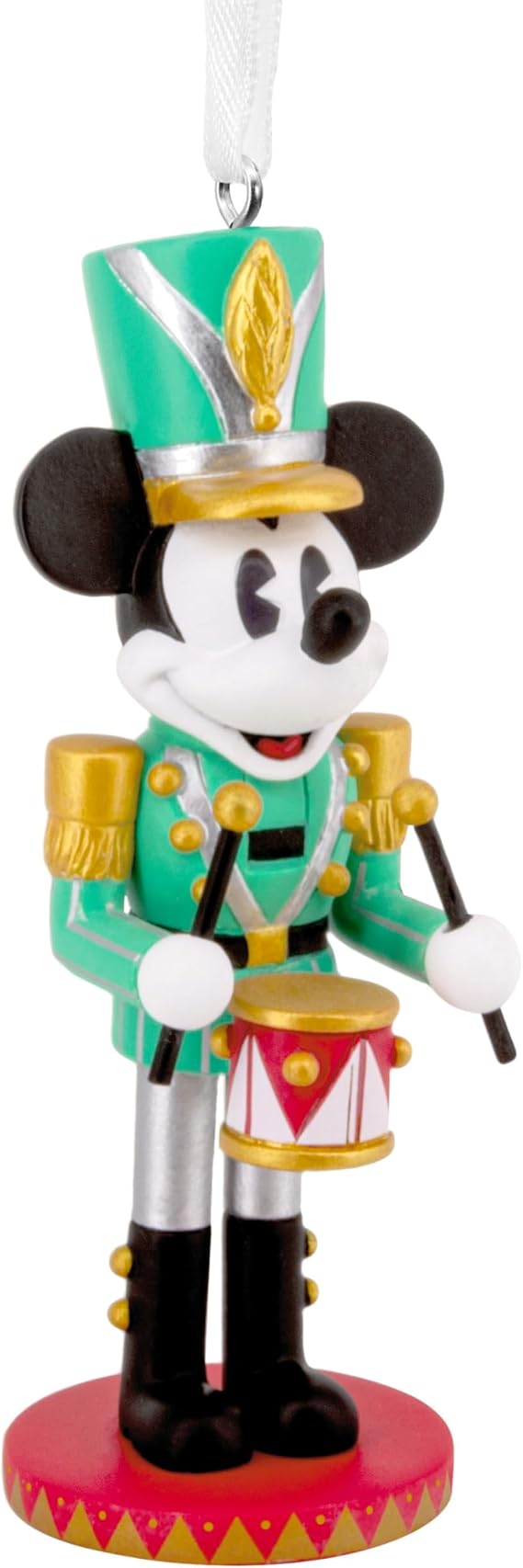 Hallmark Mickey Mouse Nutcracker Ornament, Green, Black, White