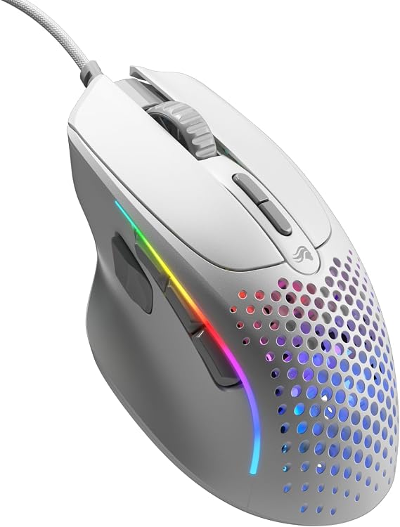 GLORIOUS Model I 2 Wired Gaming Mouse 66g 9 Macro Buttons White