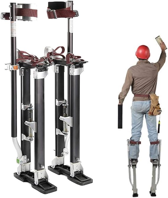 Stilts Decorators Stilts 46-102cm/18-40 Inch,Work Stilts, Painter's Stilts for Drywaller, Ceiling Installer,Horse Stool Clown Performance Stage Props,60-102cm