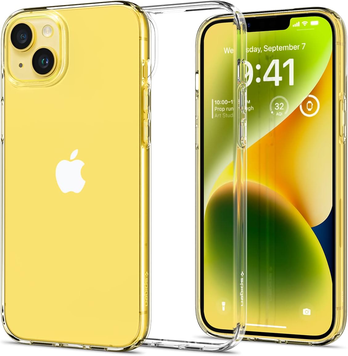 Case Liquid Crystal 4 Sides Full Protection Crystal Clear compatible with Spigen iPhone 14  13 - ACS05033