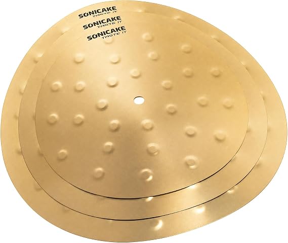 SONICAKE Clap Stack Effect Cymbal Pack 11" 13" 15" 3pcs, Golden