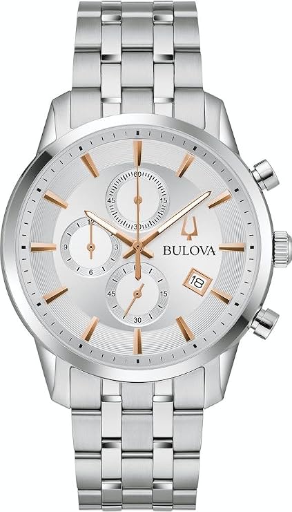 BULOVA Analog Model 96B411 Sutton Chronograph Mens Watch 41mm 3ATM. Brand