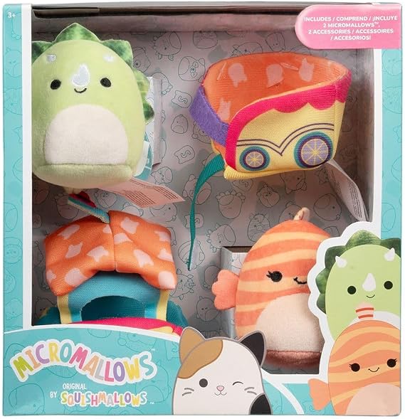 Squishmallows Micromallows 2 Figür + 2 Aksesuar Seti MM0015