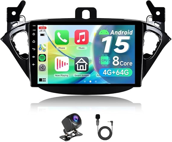 8 Core AI Android 15 Car Radio for Opel Corsa E 2014-2018 Corsa e Carplay